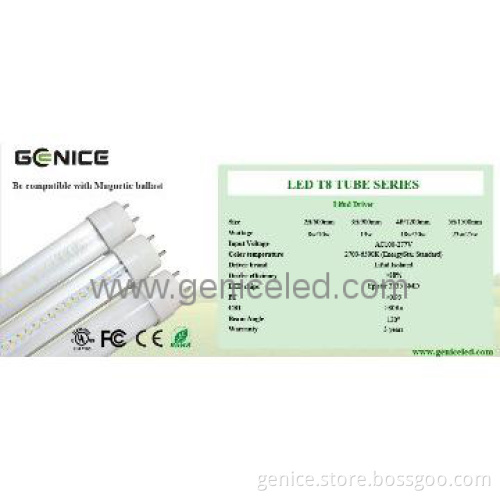 New 4ft SMD2835 T8 LED tube CE RoHS UL approval,CRI>80,T8 LED tube